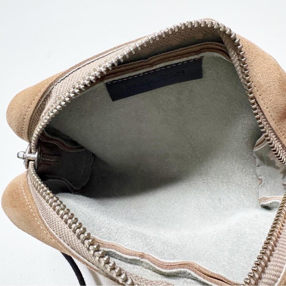 Maria Jobse Suede Pouch Shoulder Bag Crossbody Tan Minimalist Quiet Luxury Chic - Picture 9 of 12